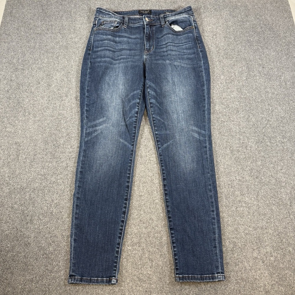 Judy Blue Jeans Womens‎ 11/30 Blue Slim Fit Dark Wash Denim Stretch